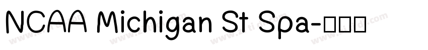 NCAA Michigan St Spa字体转换